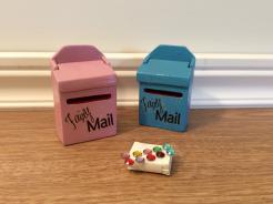 Sparkle Mail Boxes .. Rose Pink, Turquoise