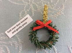 Xmas wreath on Fairy Door