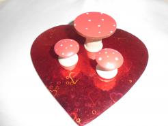 Mini Mushroom table set, 3 pc.